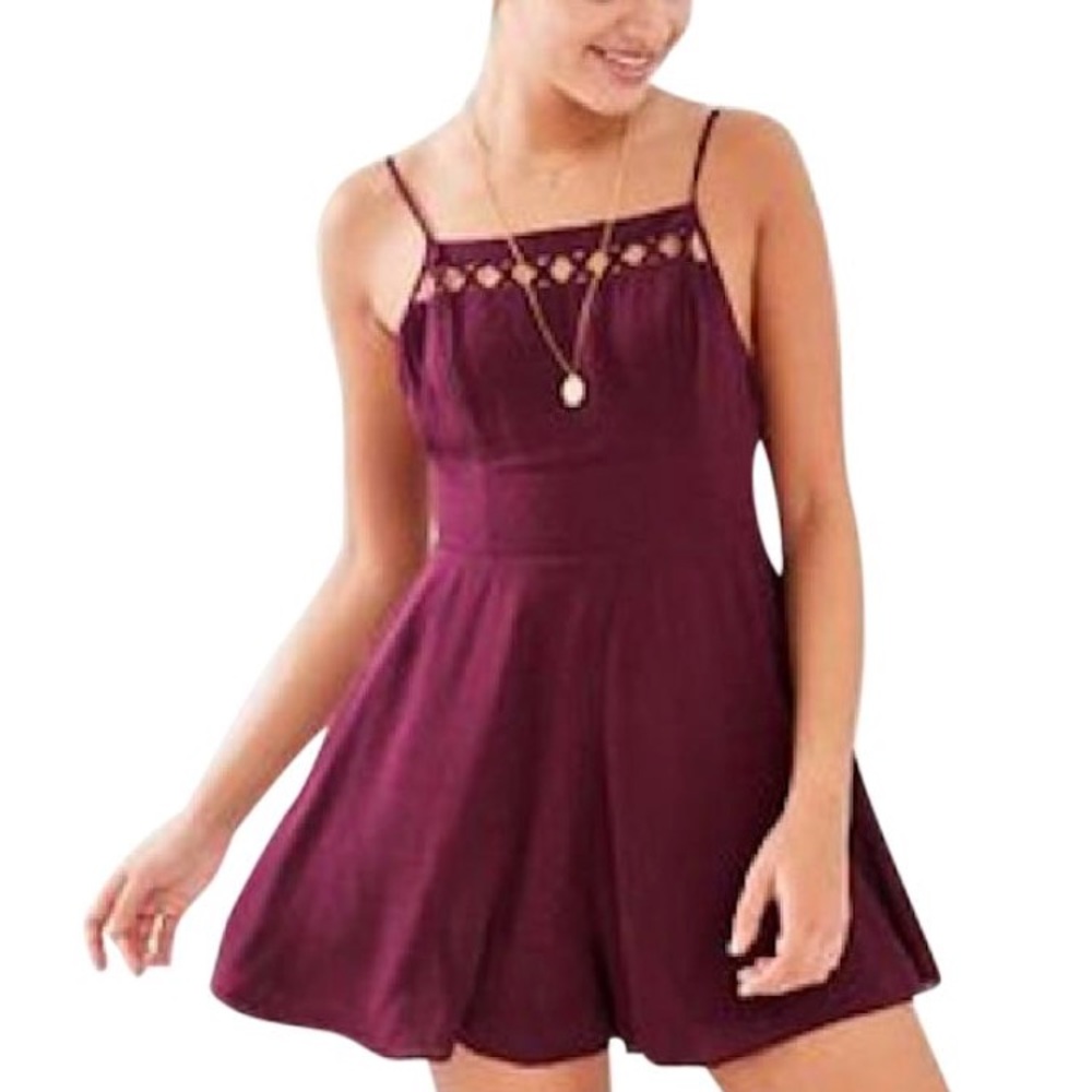 NEW URBAN OUTFITTERS WINE ROMPER